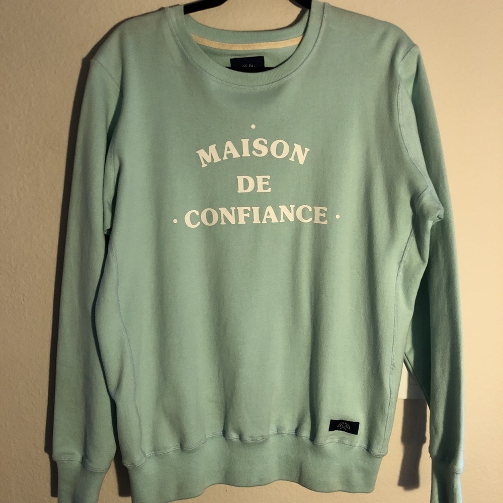 Teal blue sweatshirt. Rare find.